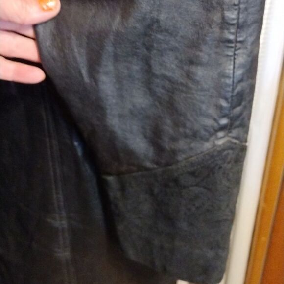 Otello Pelle leather trench coat - Picture 5 of 12